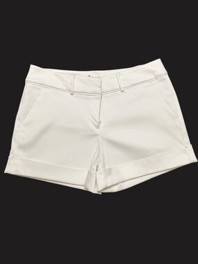 7th Avenue Design Studio Cuffed White Shorts